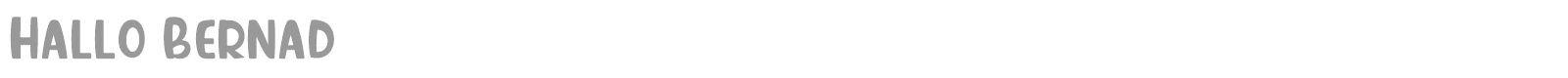 Hallo Bernad font preview